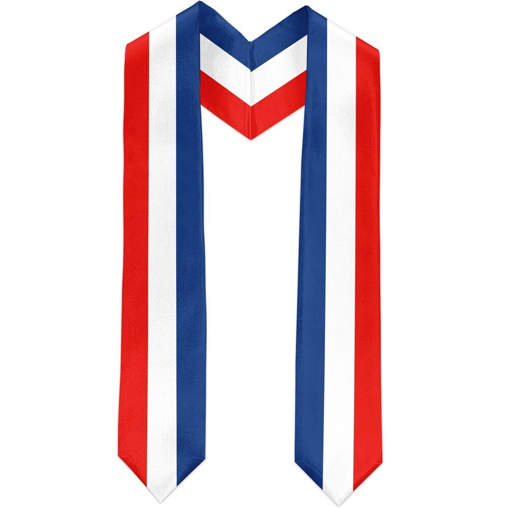 2849 Netherlands Flag Graduation Sash Satin Scarf 72" Stole for Abroad